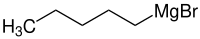 Strukturformel von Pentylmagnesiumbromid