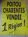 Affiche politique du début des années 1990.