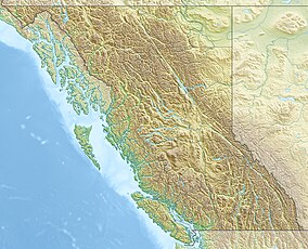 A map showing the location of the park relative to Vancouver Island##A map showing the location of the park in British Columbia