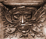 Medieval misericord; abbey-church of Vendôme, France