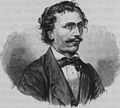 Franz Michael Felder postuum gemaakt in 1893 (Tekening: Wilhelm Hecht) overleden op 26 april 1869