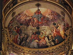 Asunción de la Virgen, de Luca Cambiaso, en la capilla absidal norte.