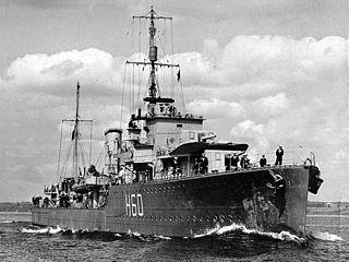 HMS <i>Crusader</i> (H60) C-class destroyer built for the Royal Navy in the 1930s