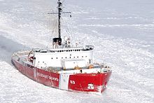 USCGC Mackinaw (WAGB-83) on icebreaking duties in the Straits of Mackinaw ICE BREAKER DVIDS1076399.jpg