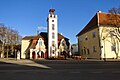 Historic buildings near the center of Kuressaare