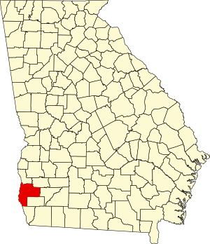 Map of Georgia highlighting Early County