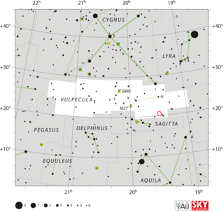 <span class="mw-page-title-main">NQ Vulpeculae</span> 1976 Nova seen in the constellation Vulpecula