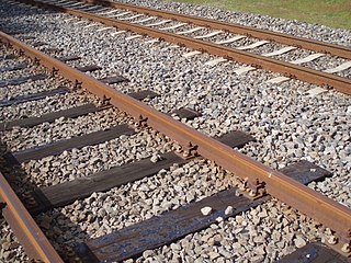 <span class="mw-page-title-main">Railroad tie</span> Support for the rails in railroad tracks