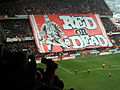 Le tifo contesté lors du match Standard de Liège-Anderlecht du 25 janvier 2015.