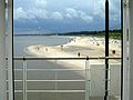 view from the pier to Ahlbeck