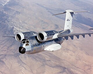 <span class="mw-page-title-main">Boeing YC-14</span> Military transport aircraft prototype by Boeing