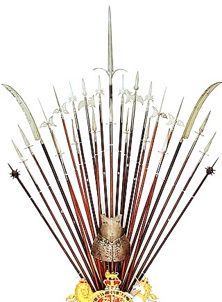 <span class="mw-page-title-main">Polearm</span> Pole-mounted close combat weapon