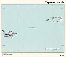 carte : Géographie des îles Caïmans