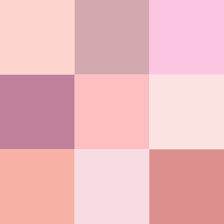 <span class="mw-page-title-main">Shades of pink</span> Varieties of the color pink