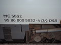 ID from the vehicle register and part of a Jacobs bogie