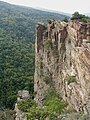 The Maiden's cliff /Momina skala in Bulgarian/ above the river, about 2 km away from Hrabrino, on the track to Hut Zdravets.