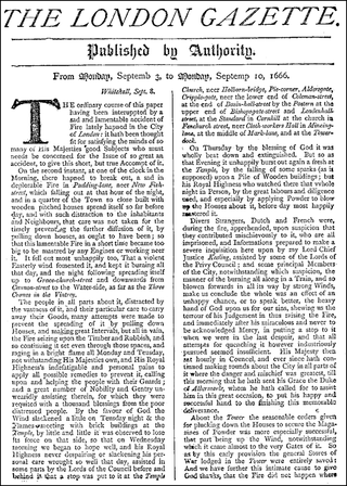 <i>The London Gazette</i> Official Public Record of the UK government