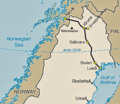 Map of Malmbanan (Sweden)