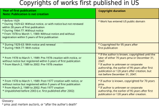 <span class="mw-page-title-main">Public domain in the United States</span>