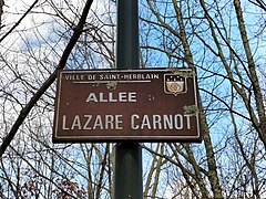 Plaque Allée Lazare Carnot, Saint-Herblain.jpg