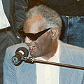 Ray Charles in februari 1990 geboren op 23 september 1930