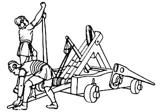 <span class="mw-page-title-main">Torsion siege engine</span> Type of artillery relying on a twisting force to launch projectiles