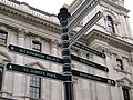 Image 26A signpost on Parliament Square with directions for nearby attractions (from Tourism in London)