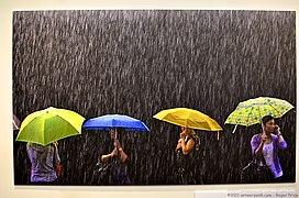 Tropical downpour in Hong Kong