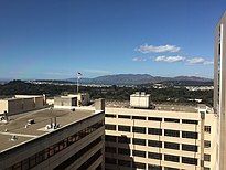 Panorama UCSF dan Golden Gate Park di lihat dari Health Sciences West