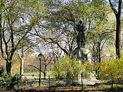 Vista entre la vegetación del Central Park