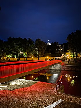 Le pont de la bibliothèque en 2019.