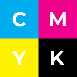 <span class="mw-page-title-main">CMYK color model</span> Subtractive color model, used in color printing