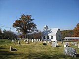 Central United Methodist Church and Cemetery along Northwestern Pike (U.S. Route 50) at Loom