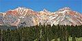 Pilot Knob (left), Golden Horn, and Vermilion Peak