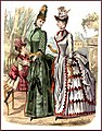 English: Original fashion plate Français : Tirage original d'une gravure de mode