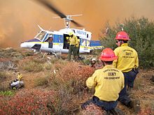 Santa Barbara County Handcrew and a Bell 212 on the Day Fire Day-fire-helitack-01.jpg