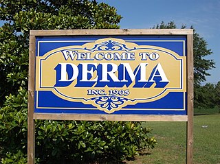 <span class="mw-page-title-main">Derma, Mississippi</span> Town in Mississippi, United States