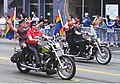 "Dykes on Bikes", the traditional leaders of the parade