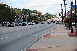 Georgia State Route 155 in Candler-McAfee