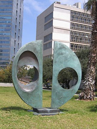 <i>Two Forms (Divided Circle)</i> Sculpture by Barbara Hepworth