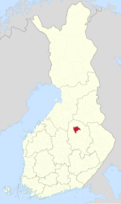 Location of Iisalmi in Finland