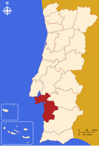 Distretto di Setúbal – Localizzazione