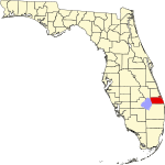 A state map highlighting Martin County in the southern part of the state. It is small in size and shaped like a rectangle.