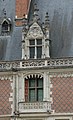 Balcony and spire light at the outside facade