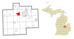 Location within Saginaw County