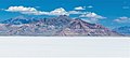 Tetzlaff Peak (center), Pilot Peak (distant left) from Bonneville Salt Flats