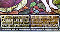 Stained glass window dedication to Thomas Dix Hincks from his wife & daughter. Location: First Presbyterian Church, Rosemary Street, Belfast, N. Ireland.