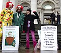 Stuckist demonstration against the Turner Prize, Tate Britain, 2002.