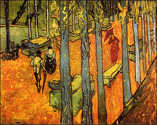 <i>Falling Autumn Leaves</i> Pair of paintings by Vincent van Gogh