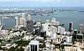 Early phase Brickell Key and Brickell skyscrapers.